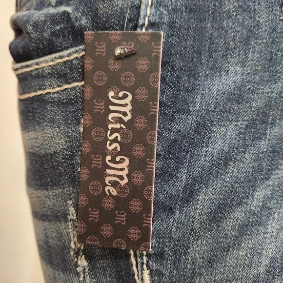 MISS ME Signature Boot, Low Rise STRETCH Denim JEANS,  Women's 26x32 NWT - Picture 5 of 8